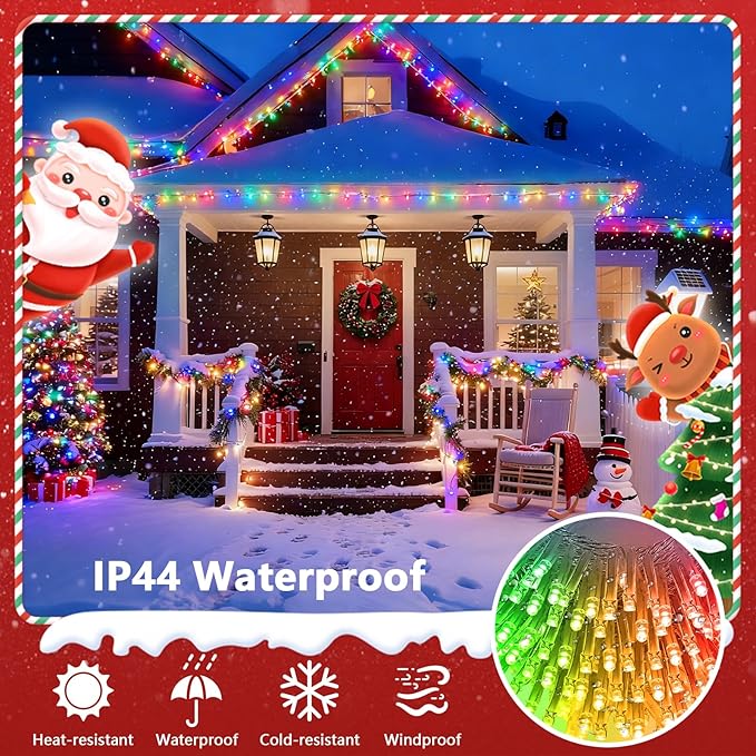 4th of July for Smart Color Changing String Lights Indoor, 88FT 240LED App Control RGB LED String Lights with Remote & Timer, Waterproof Twinkle Tree Lights Outdoor for Independence Day Decor