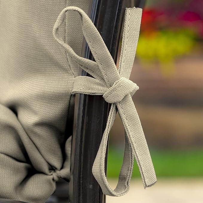 Arden Outdoor Midback Chair Cushion, 18 x 16.5, Tan Leala