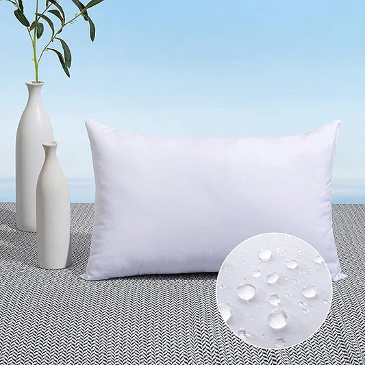 MIULEE 16x24 Pillow Insert Throw Pillow Insert, Outdoor Pillows Water-Resistant Premium Outdoor Pillow Stuffer Sham Rectangle for Couch Sofa Patio Furniture Cushion Porch Swing