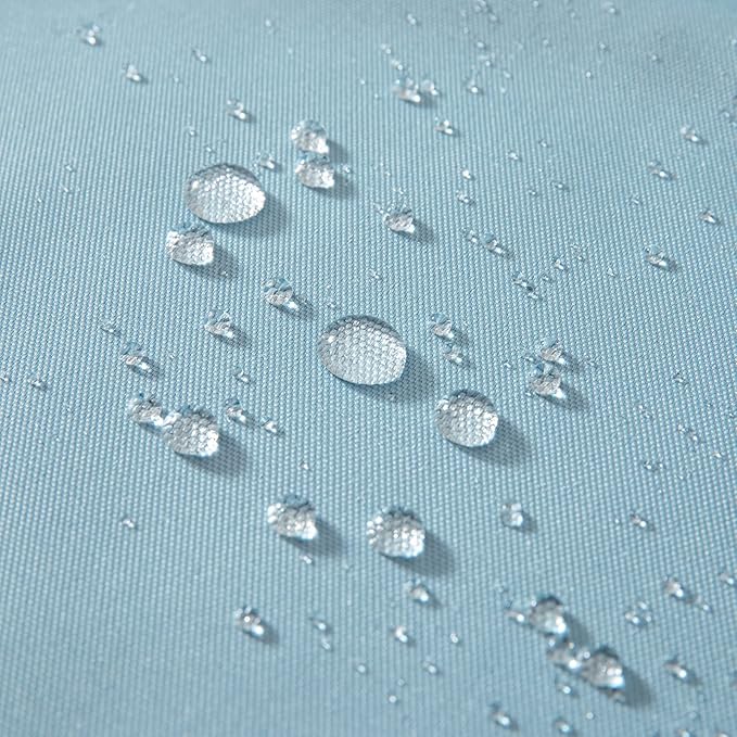 MIULEE Pack of 2 Decorative Outdoor Waterproof Pillow Covers Garden Cushion Sham Throw Pillowcase Shell for Spring Patio Tent Couch 18x18 Inch Blue