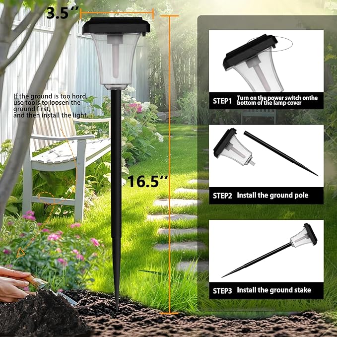 Swingers Solar Lights Outdoor,LED Solar Torch Lights with Flickering Flame | Upgraded 2nd-gen Flame tech,8 Pack Waterproof Outdoor Garden Light for Christmas, Garden, Landscape, Path, Yard, Patio