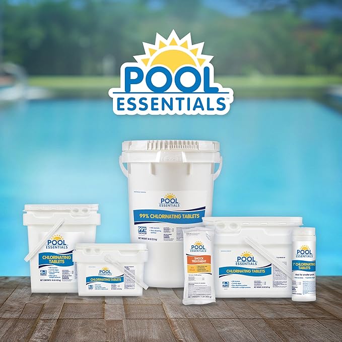 Pool Essentials® Shock Treatment, Clears Cloudy Water, Fast-Dissolving, 24-Pack, Granular
