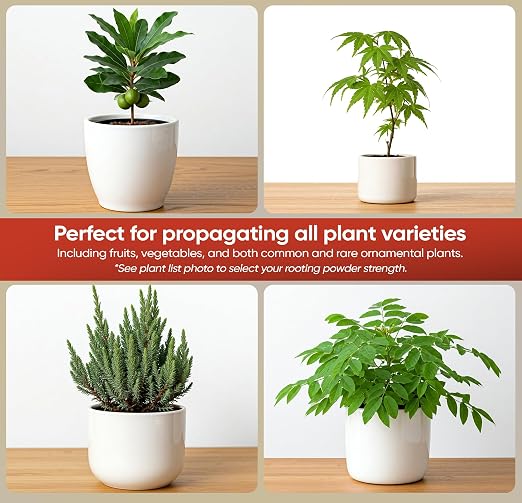 Hormex Rooting Powder #16 (1.60% IBA) for Difficult Hardwood Plants & Trees - Maximum Strength Root Powder, Root Stimulator for Plants, Rooting Hormone for Cuttings, Cloning, & Propagation