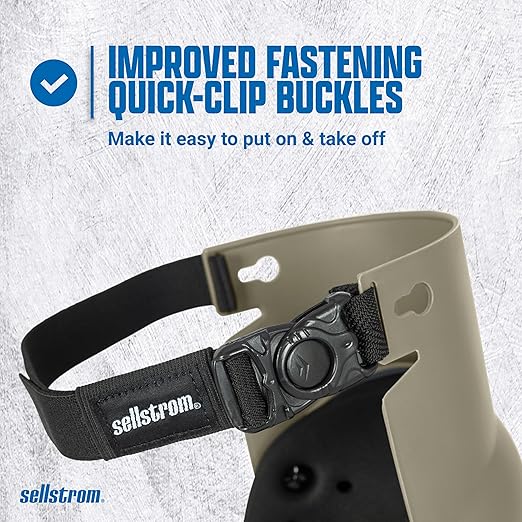 Sellstrom Ultra Flex KneePro Professional Knee Pads for Men & Women with Thick Foam Cushioning & Heavy Duty Hard Outer Shell - Adjustable Straps with Quick-Clips & Ergonomic Metal Hinges - for Construction Work, Gardening, Roofing, Flooring