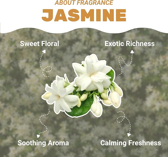 Folkulture Incense Sticks (120 Sticks) | Jasmine Incense for Aromatherapy & Yoga | Long Burning, Charcoal-Free, Non-Toxic Incense for Relaxation & Summer Vibes | Home Decor Gifts