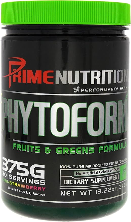 Phytoform | Fruits & Greens | Prime Nutrition | 375g | 30 Servings (Kiwi-Strawberry)