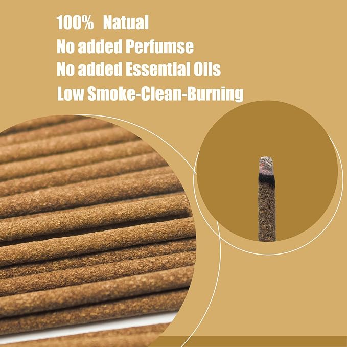 Palo Santo Incense Sticks - 30 Pack, Natural Peruvian Wood, Low Smoke Coreless Design, 1 Hour Burn Time, Sustainable Harvest, for Yoga Meditation Spiritual Purification & Gifting