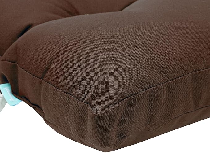 QILLOWAY Outdoor High Back Chair Cushion for Adirondack, All Weather Rocking Chair Cushions Thick Padded Replacement for Patio Furniture Set of 4,Coffee