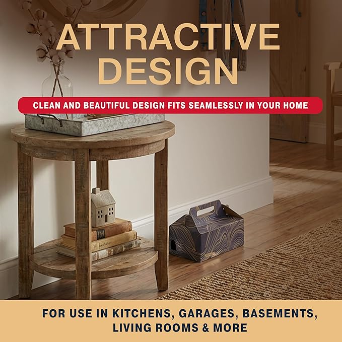 Catchmaster Catch & Toss: No-Touch, No-See Disposable Mouse Glue Traps Indoor, No Bait Needed (2 Pack), Catches up to 10 Mice — Pesticide-Free, 6 Months of Child & Pet Protection Sticky Mouse Traps