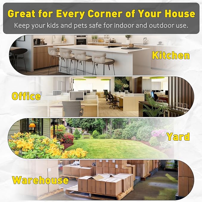 Mouse Stations with Keys 6 Pack, Keyless Design and Key Required Mouse Stations, Mice Stations, Keeps Children and Pets Safe Indoor & Outdoor, Gray