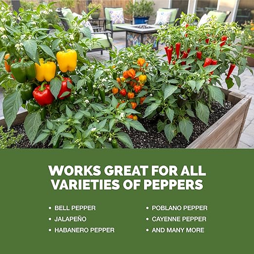 Pepper Fertilizer – Liquid Plant Food for Bigger Harvests, Better Flowering & Stronger Root Development, 8 oz