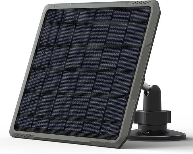 Meidase SP350 Solar Panel 5200mAh for Trail Camera, Built-in Rechargeable Lithium Battery, 12V/1A, 9/1.3A, 6V/2A, 5.5x2.1 DC Plug, 13-feet Cable Solar Panel