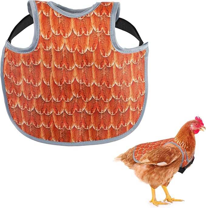 Chicken Saddles for hens, Chicken Apron Back Protector for Hens With Adjustable Strap, Chicken Hen Mating Saddle