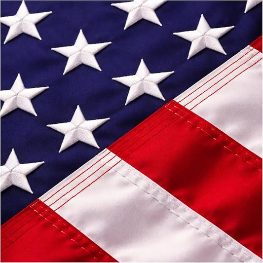 Premium American Flags for Outside 3x5 – Heavy Duty Nylon, Embroidered Stars & Sewn Stripes