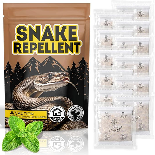 Snake Repellent for Yard Pet Safe 12 Packs, Natural Rattlesnake Repeller from Indoor, Keep Snakes Away for Outdoor, Powerful Snake Deterrent of Garden House Coop Garage Farm Camping Backyard