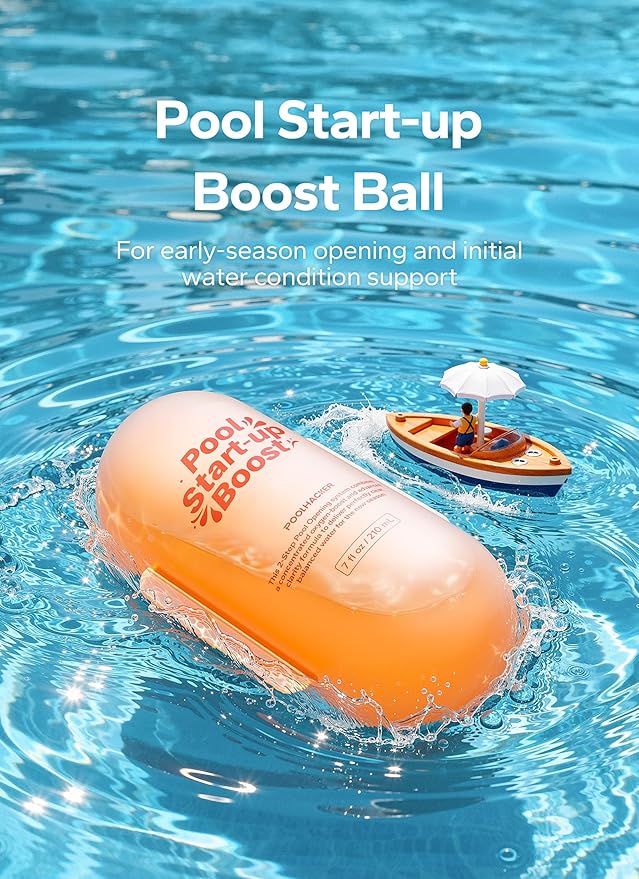 POOLHACKER 3 in 1 Pool Opening Kit - Pool Start Up Kit for Above Ground & Inground Pools, Easy to Use, Up to 15,000 Gallons