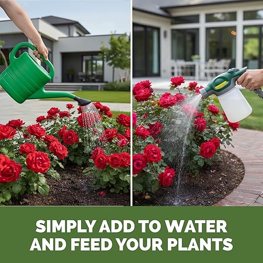 Rose Bush Fertilizer – Liquid Plant Food for More Blooms, Bigger Flowers & Stronger Stems, 8 oz