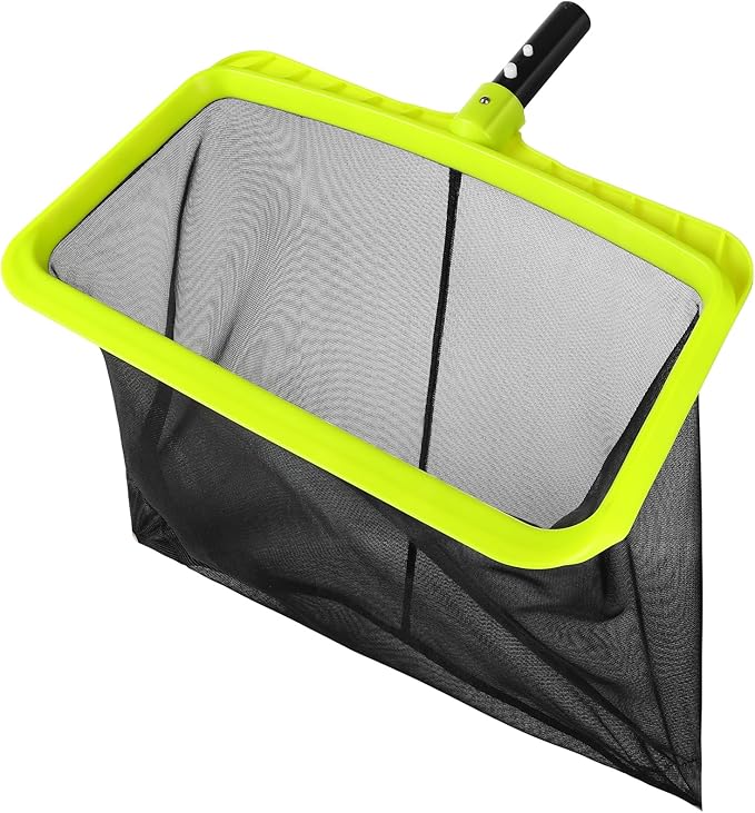 Tavaleu Pool Skimmer Net Without Pole, Swimming Pool Leaf Skimmer Net for Cleaning, Larger Capacity Pool Nets with Reinforced Frame, Durable Deep Rake Net Easy Scoop Edge, Debris Pickup Removal