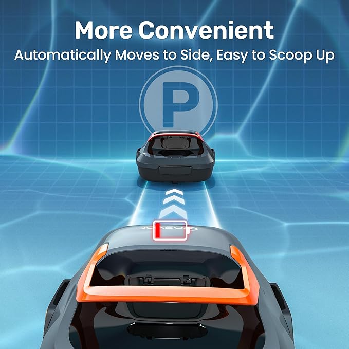 (2026 Upgrade) Gosvor Cordless Robotic Pool Cleaner, Pool Vacuum for Above Ground Pool, Lasts 90 Mins, Self-Parking Design, 7.5 lbs Lightweight, 1750 GPH, Ideal for Flat Pools up to 860 sq. ft