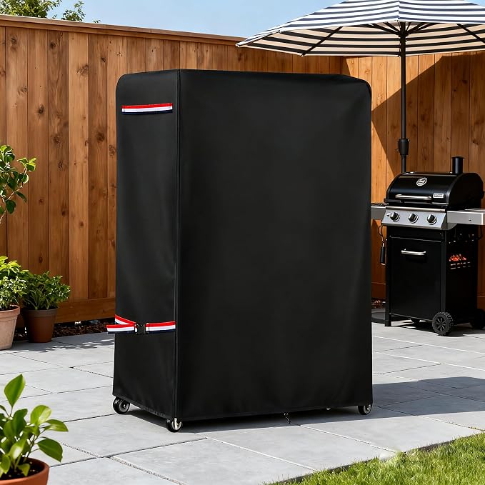 Outdoor TV Cover 53 Inch Weatherproof for 50-55 Inch TV,With Zipper 600D Heavy-Duty Waterproof Outdoor TV Stand Covers,Patio TV Protector Covers for Portable TV Stand On Wheels,53"Lx15"Wx55"H