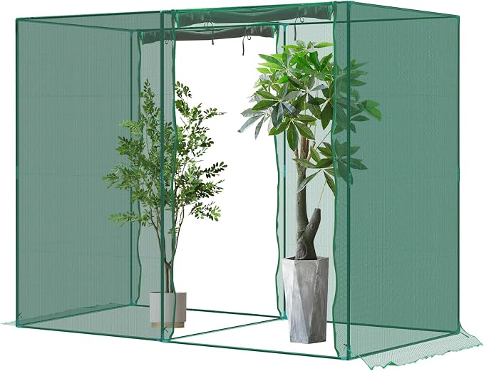 10'x6.5'x6.5' Crop Cage Plant Protection Netting Tent | Easy Installment Mesh Tent with Zippers for Vegetables Fruits and Plant | Suitable for Garden Yard and Lawn