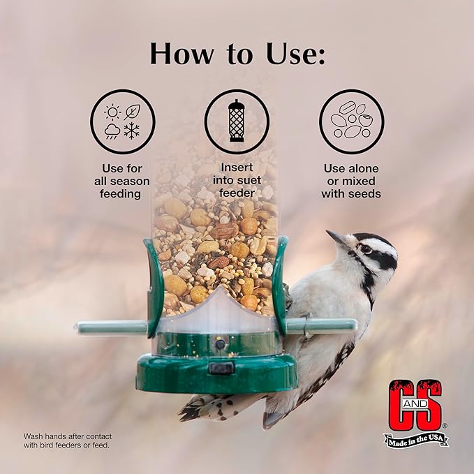 C&S Wild Bird Woodpecker Suet Nuggets Mega Box, 8 Pounds