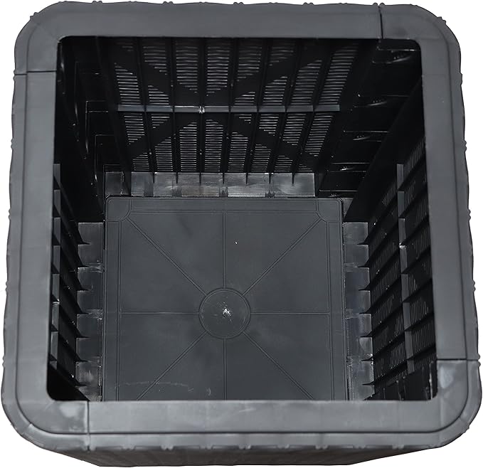 Sunnydaze 11.5-Gallon Outdoor Deck Box - Weather-Resistant Side Table with Storage for Cushions, Garden Tools, Pool Supplies - Phantom Gray - Faux Rattan