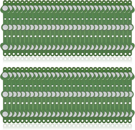 Waydress 60 Pairs Floral Boutonniere Magnets Small Corsage Fix Boutonniere Magnets Corsage Pins Brooches Flower Stick for Handmade Wedding Bride Groom Flower (Green)