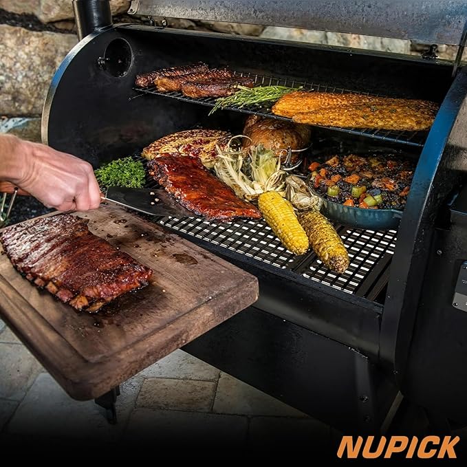 NUPICK BAC507 Grill Drip Tray Liners for Traeger Pro 575, Pro 22 and Elite 22, Grill Accessories for Traeger, Aluminum Disposable Drip Trays,Heat-Resistant Grill Accessory, 22in x 15.5in, 5 Pack