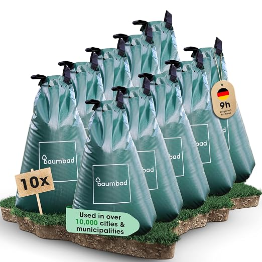 1 Premium Watering Bag 20 Gallons PVC UV Resistant Slow Release Watering Tree Bag in Green Visit The baumbad Store (10, 20 Gallons)