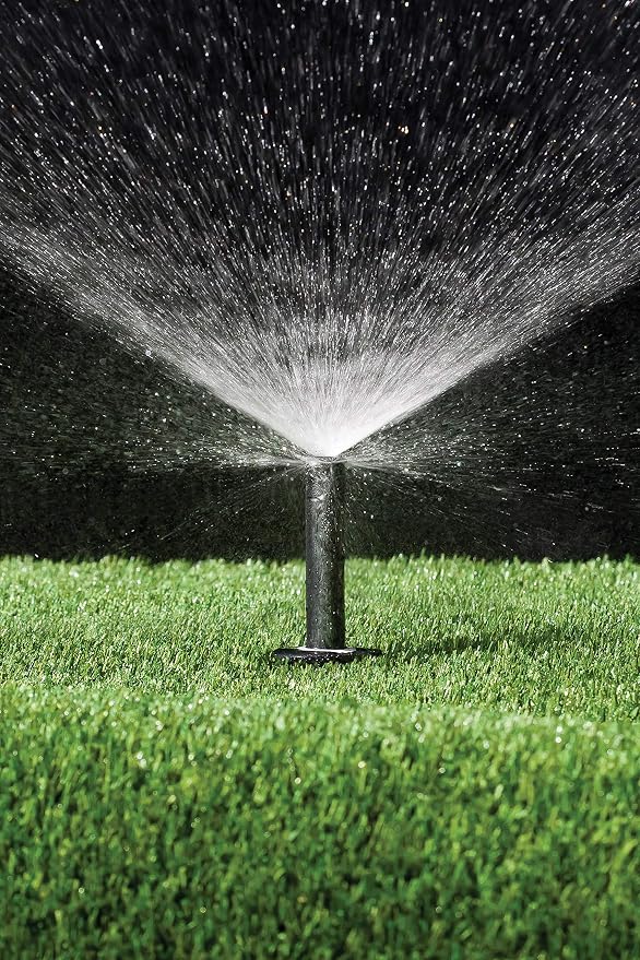 Rain Bird 1804FDSP25 Pressure Regulating (PRS) Professional Dual Spray Pop-Up Sprinkler, 360° Full Circle Pattern, 8' - 15' Spray Distance, 4" Pop-up Height (Pack of 2)