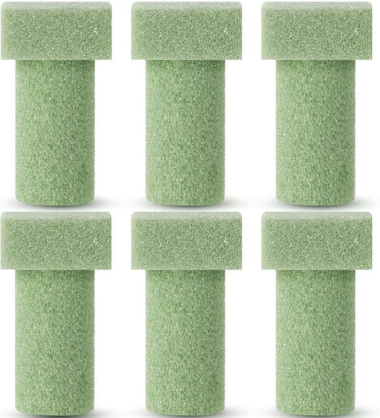 Chunful 6 Pieces Floral Foam Vase Insert 3. 25 x 6 Inch Cemetery Vase Inserts Recycled Floral Foam Cemetery vases for Grave Artificial Flowers Home Florist Headstone Decoration Flower Arrangements