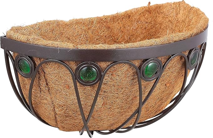 Arcadia Emerald Series Wall Manger Planter, 16-Inch