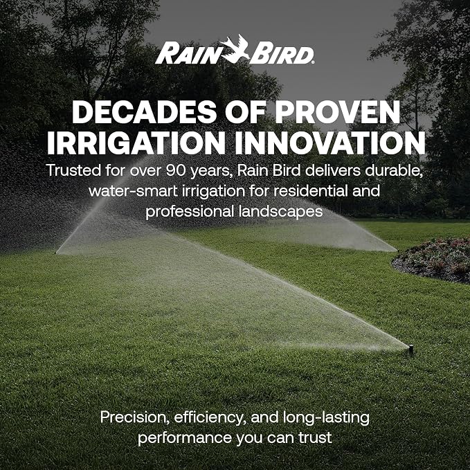 Rain Bird 42SA+ Heavy Duty Simple Adjust Gear Driven Rotor Sprinkler Head, 4 Pack - Water Efficient 4 inch Pop Up Lawn Sprinkler with 3/4 inch NPT, Adjustable 40-360 Degree Arc & 26-38 ft Radius