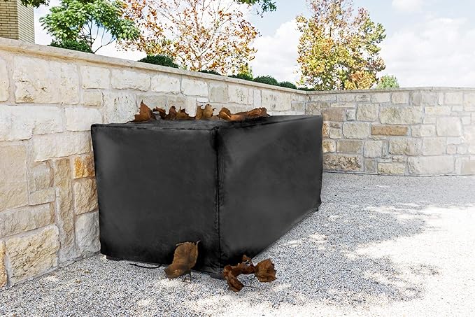 Sturdy Covers Deck Box Defender Cover - All-Season Outdoor Deck Box Cover (Black, Medium)