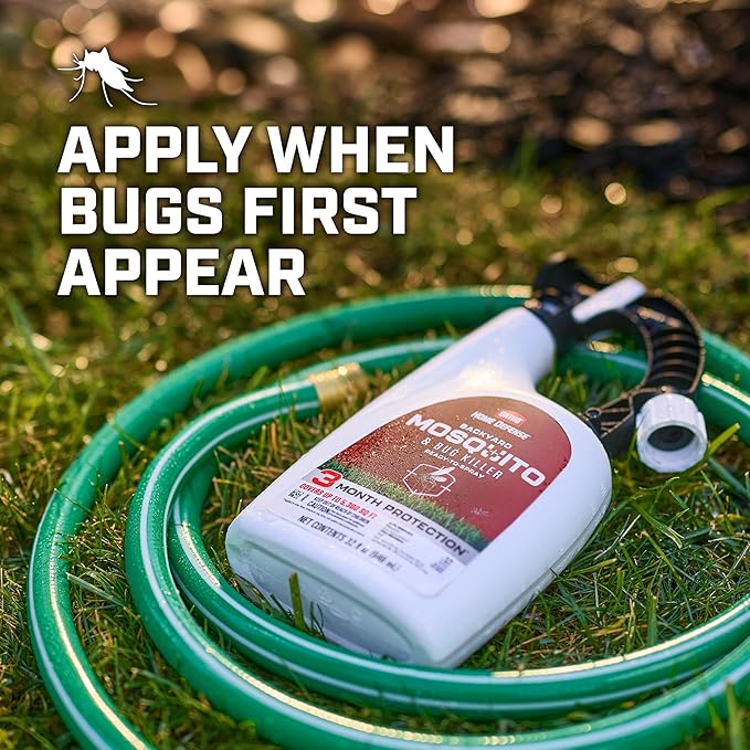 Ortho Home Defense Backyard Mosquito and Bug Killer Ready-to-Spray, Kills Mosquitoes, Ants, Fleas, and Spiders, 32 fl. oz.