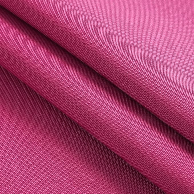 Thickened Waterproof Canvas Fabric by The Yard, 1200D 58" W Outdoor Upholstery Material Heavy Duty Fabric Water Resistant Sewing Material for Chair Patio Cushion Purse Bag, 3 Yard Hot Pink