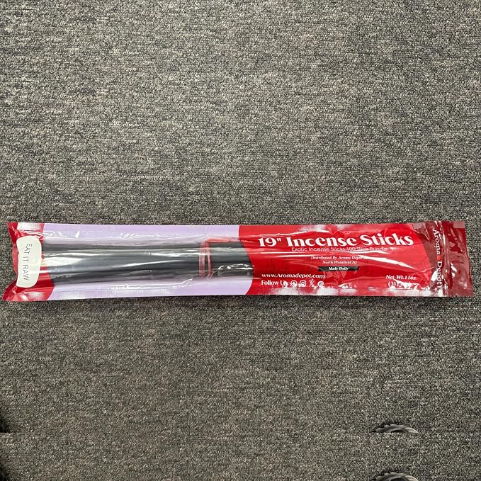 Aroma Depot 19'' Eat it Raw Most Exotic Incense Sticks. One Bundle Approx 27 to 30 Sticks, Jumbo 19 inch Long, Natural 19'' Extra Large Incense Sticks. Burns for 3 to 4 Hours Each. Long Lasting