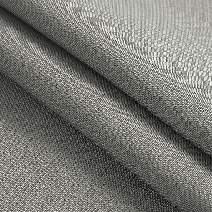 Thickened Waterproof Canvas Fabric by The Yard 1200D 58" W Outdoor Upholstery Material Heavy Duty Fabric Water Resistant Sewing Material for Chair Patio Cushion Purse 1 Yard Silver Grey