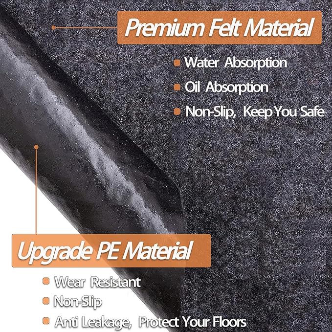 10 x 10 FT Outdoor Storage Shed Mat, Waterproof Storage Shed Flooring Mat, Anti-Slip Patio Furniture Floor Scratch Prevention Mat, Dustproof Outdoor Carport Mat