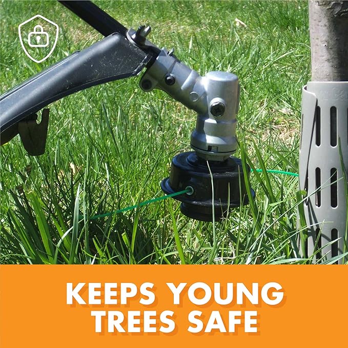 Easyflex 1131-6C Tree Trunk Protector, 6 Count (Pack of 2), Gray