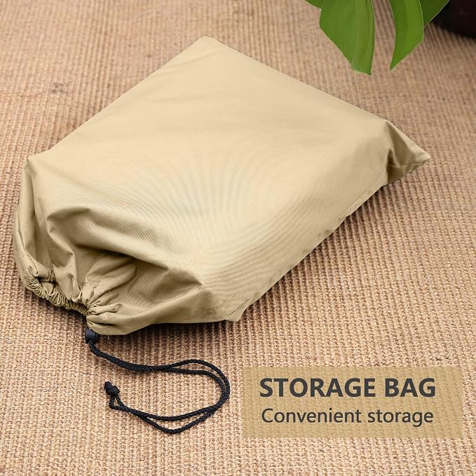 Patio Furniture Covers,Outdoor Furniture Cover Waterproof,Patio Furniture Set Covers for 4 Piece Outdoor Conversation Set,Patio Covers Set X-Large (Beige)