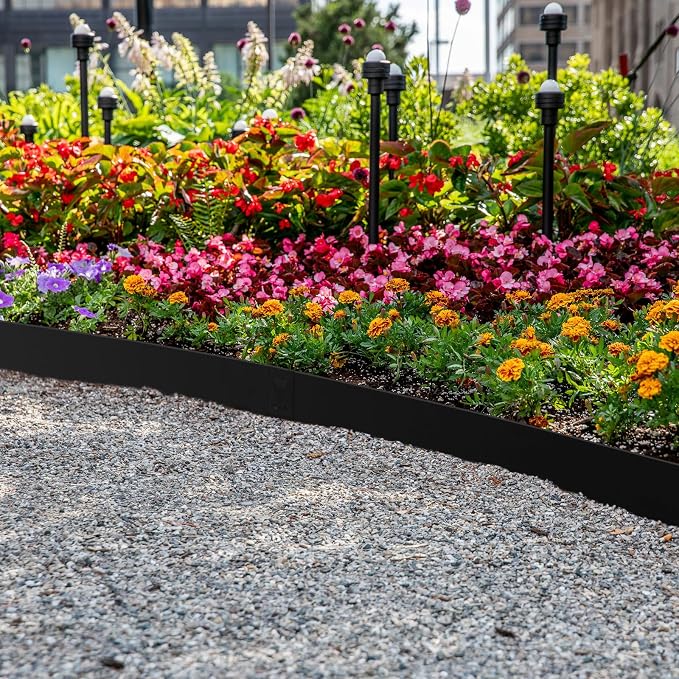 Metal Landscape Edging 41" L X 6.3“H, 6 Pack Galvanized Steel Landscape Edging,Hammer in Landscape Edging, Metal Edging for Landscaping