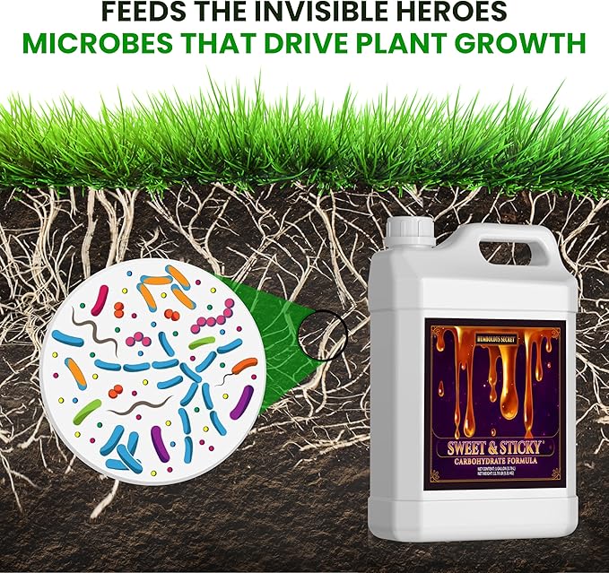 Humboldts Secret Sweet & Sticky Carbohydrate and Saccharide Plant Energy Additive | Indoor and Outdoor Plant Nutrients Enhancer for Growth and Aroma | Boosts Flavor and Development | 1 Gallon