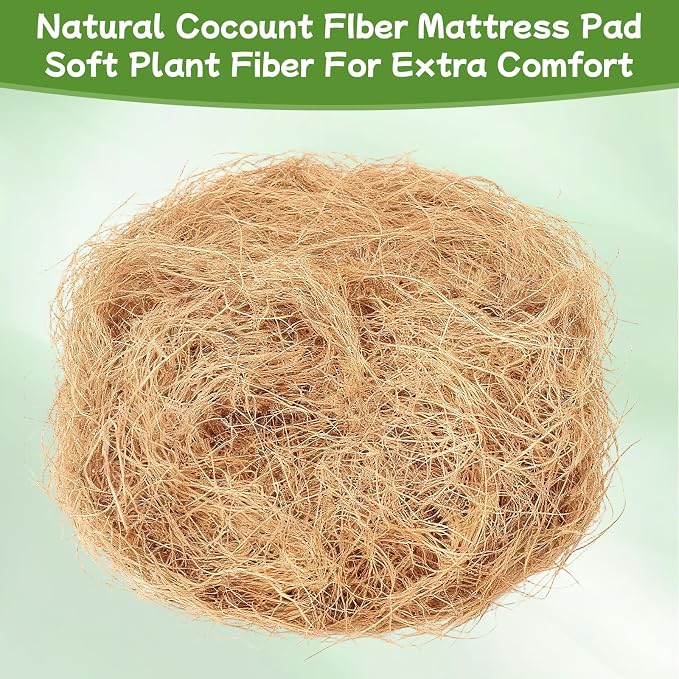 Squirrel Houses for Outside Wooden Bird House Large Squirrel Nesting Box with Natural Coconut Fiber for Squirrels Chipmunks Wildlife