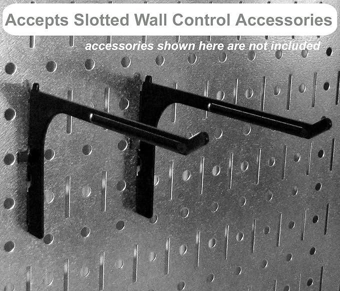 Wall Control Pegboard Value Pack - (3) Pack of Wall Control 16-Inch Tall x 32-Inch Wide Horizontal Yellow Metal Wallboards for Home & Garage Tool Storage Organization (Yellow Pegboard)