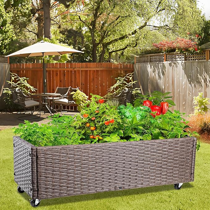 WONDER GARDEN Raised Garden Bed-Planter Box - Raised Garden Beds Outdoor for Vegetables Flower Herb Backyard Patio
