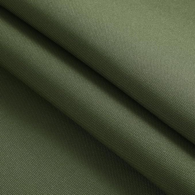 Thickened Waterproof Canvas Fabric by The Yard, 1200D 58" W Outdoor Upholstery Material Heavy Duty Fabric Water Resistant Sewing Material for Chair Patio Cushion Purse Bag, 5 Yard Army Green