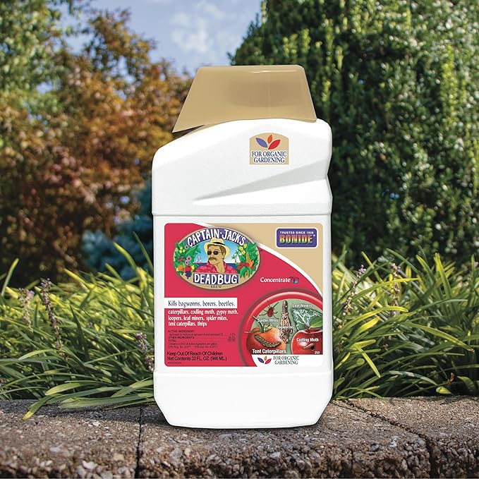 Bonide Captain Jack's Deadbug Brew, 32 oz Concentrate Outdoor Insecticide and Mite Killer for Organic Gardening