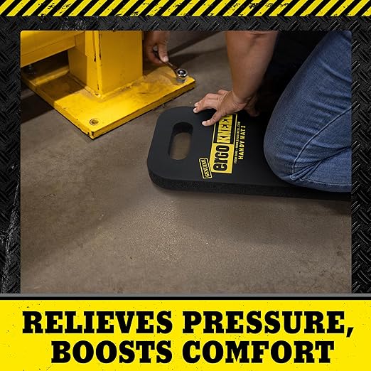 Foam Kneeling Pad – Extra Thick 1” Kneeling Mat 8” x 16” | Working Pad for Knees & Back | Heavy-Duty Anti-Fatigue Knee Cushion | Portable Industrial Kneeling Pad, Garden Mat
